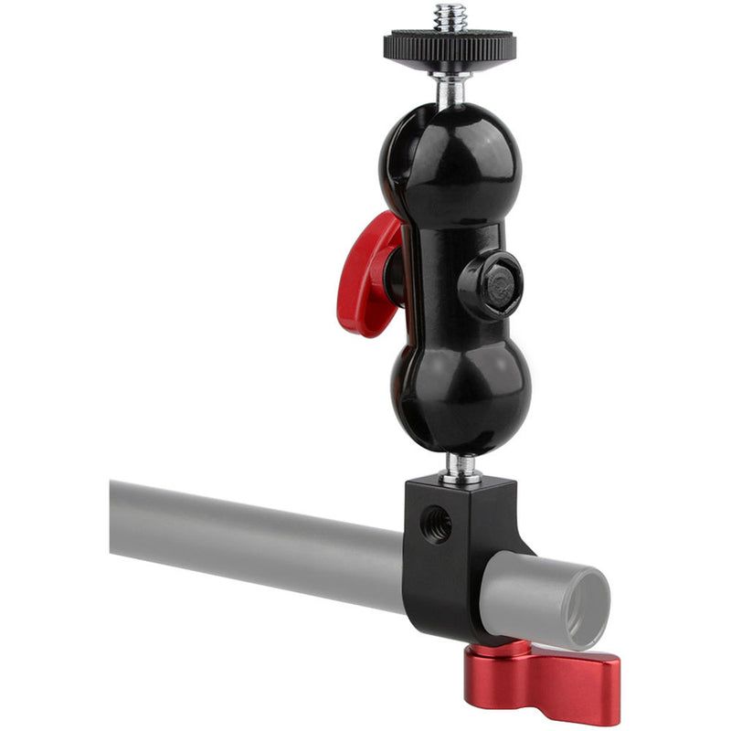 CAMVATE Single Rod Clamp with 360 Degree Swivel Ball Head Mount