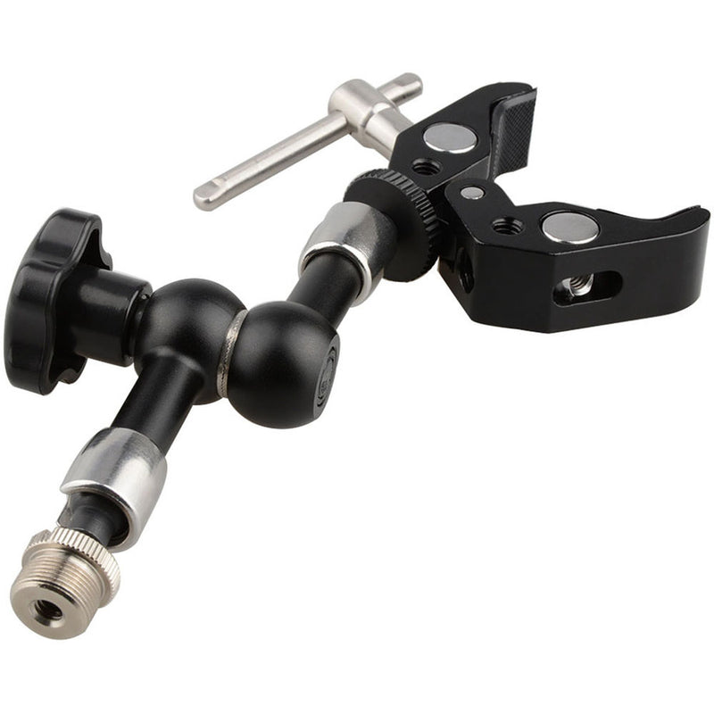 CAMVATE Crab Clamp with Mini Ball Head Mount for Microphone