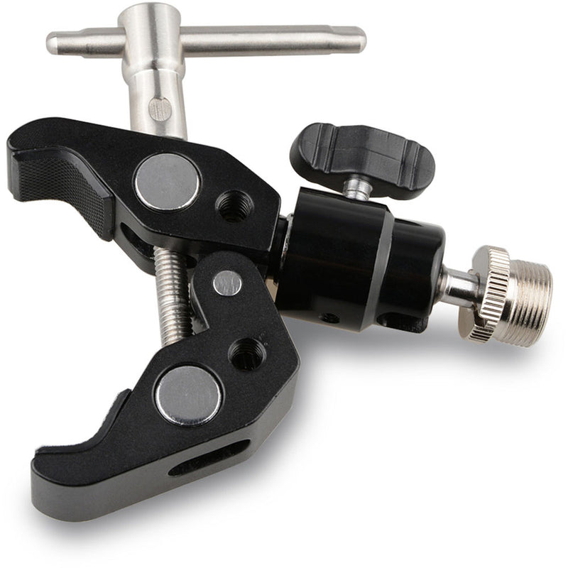 CAMVATE Crab Clamp with 5/8"-27 Ball Head Mount for Microphone