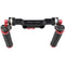 CAMVATE 15mm Rod & Soft Rubber Grip Shoulder Mount Rig with ARRI Rosette for DSLR Camera