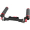 CAMVATE 15mm Rod & Soft Rubber Grip Shoulder Mount Rig with ARRI Rosette for DSLR Camera