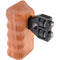 CAMVATE Right Hand Wood Handle Grip with Thumbscrew Connector for Select DV and DSLR Camera Cages (Rosewood)