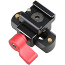 CAMVATE Quick Release Clamp & Cold Shoe Mount Adapter (Red Wingnut)