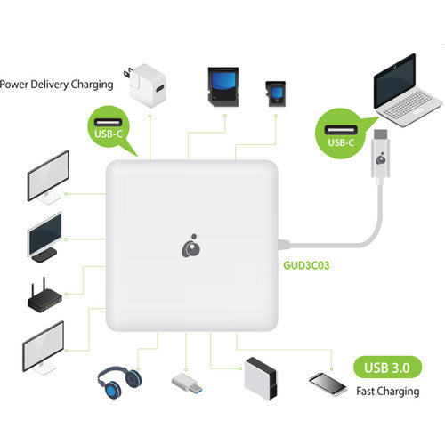 IOGEAR Compact USB-Type C 10-Port Docking Station