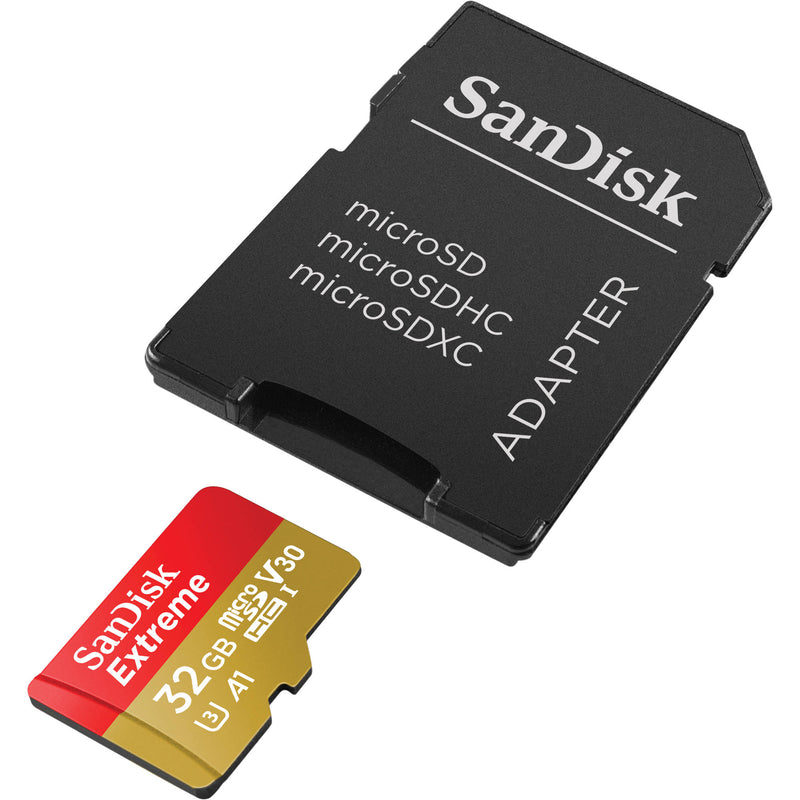 SanDisk 32GB Extreme UHS-I microSDHC Memory Card with SD Adapter (2-Pack)