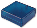 HAMMOND 1593KTBU Non Metallic Enclosure, 1593 Series, Ergonomic, Recessed Top, Translucent, Handheld