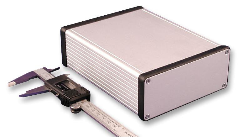 HAMMOND 1455Q1601 Metal Enclosure, 1455 Series, Extruded With Metal End Panels, Instrument, Aluminium, 51.5 mm