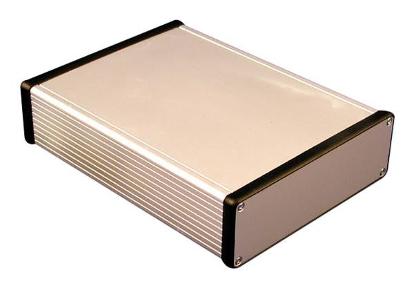 HAMMOND 1455C801 Metallic Enclosure, 1455 Series, Extruded With Metal End Panels, PCB Box, Aluminium, 23 mm, 54 mm