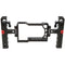 CAMVATE Handheld Camera Cage with Two Cheese Handles for Sony a6500 (Red Knob)