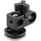 CAMVATE 15mm Single Rod Clamp with ARRI Rosette Mount for Handle Shoulder Rig (Black Thumbscrew)