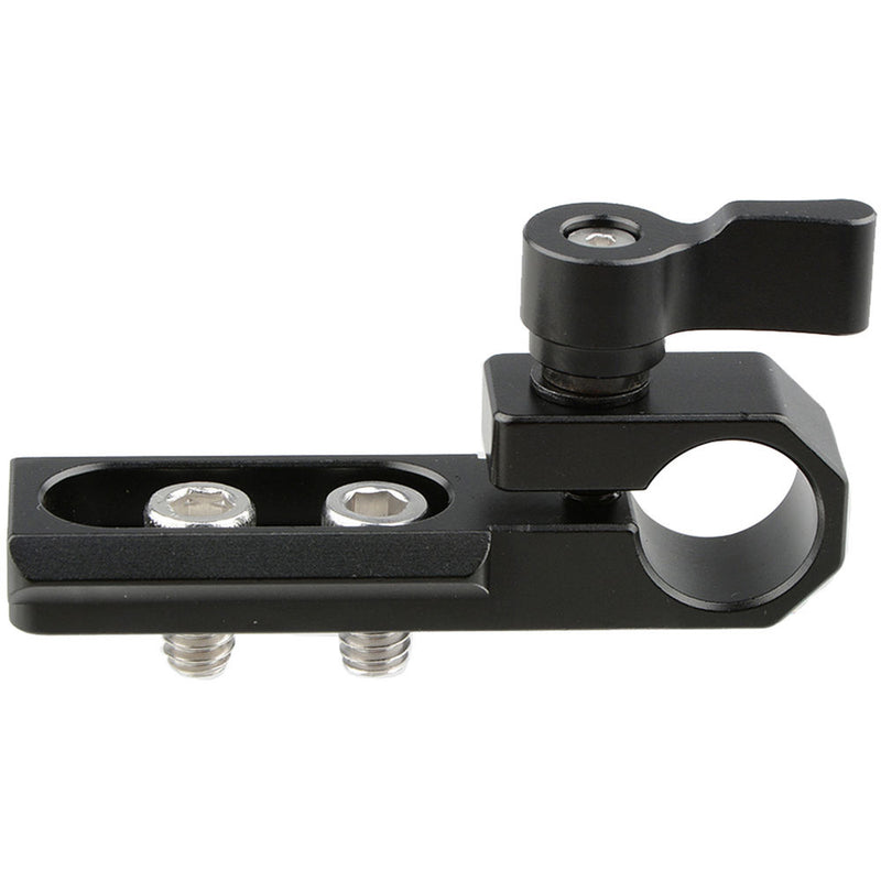 CAMVATE Single 15mm Rod Clamp with NATO Rail (Black Wingnut)