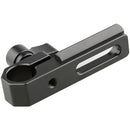 CAMVATE Single 15mm Rod Clamp with NATO Rail (Black Wingnut)