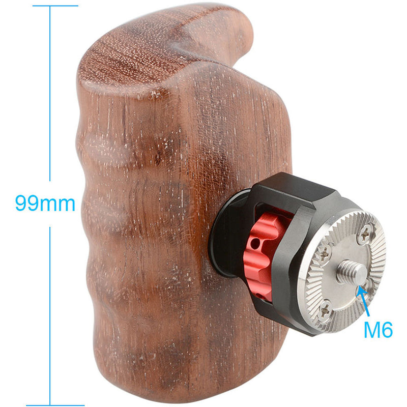 CAMVATE Right Hand Wood Handle Grip with ARRI Rosette Mount for Select DV and DSLR Camera Cages (Bubinga)