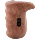 CAMVATE Left Hand Wood Handle Grip with ARRI Rosette Mount for Select DV and DSLR Camera Cages (Bubinga)