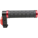 CAMVATE Top Handle with Cold Shoe for DSLR Camera (Rubber Grip, Red Ring)