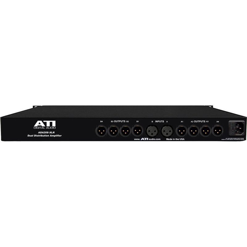 ATI Audio Inc Dual 1x4 Low-Noise Analog Distribution Amplifier (XLR Connector)