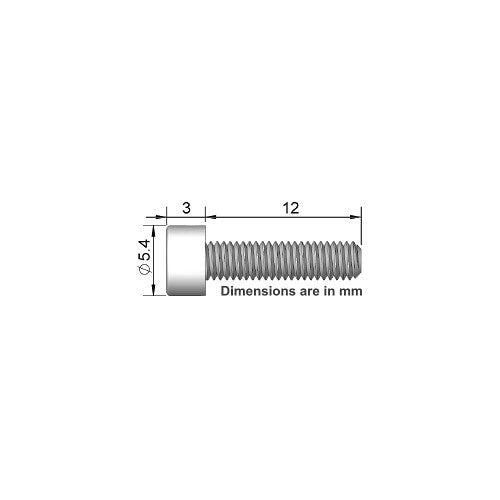 Wimberley Set of 4 Screws for Select Lens Feet (M3 x 12mm)