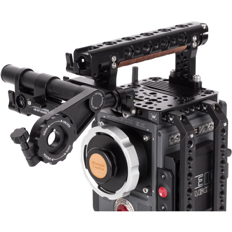 Wooden Camera AIR EVF Mount with Friction Knuckle & 15mm Rods for RED DSMC2 EVF