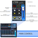 Pyle Pro PMXU83BT Compact 8-Channel, Bluetooth-Enabled Audio Mixer