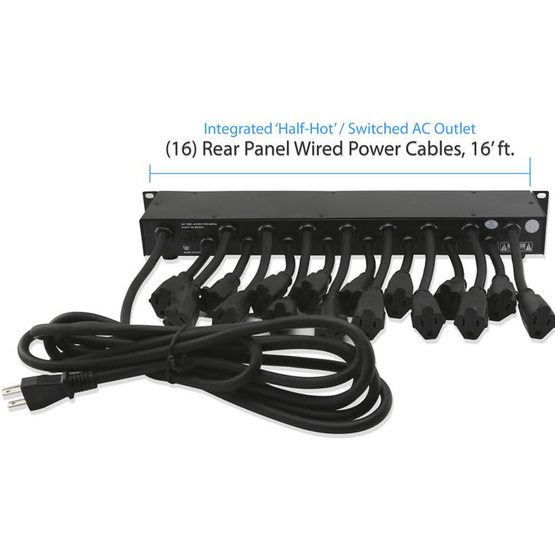 Pyle Pro Power Supply Surge Protector - Rack Mount Power Conditioner Strip with USB Charge Port