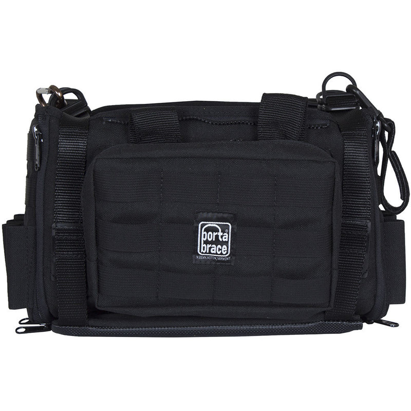 Porta Brace Silent Audio Organizer Case with Heavy-Duty Strap, Harness, Rain Cover & Pouches