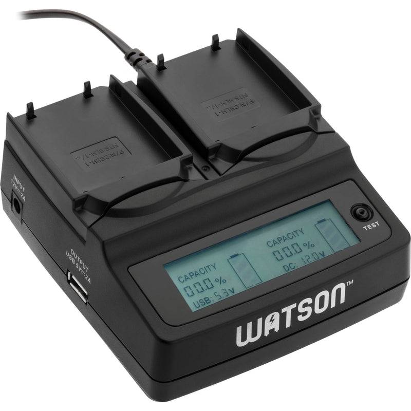 Watson Duo LCD Charger with Two NP-BX1 Battery Plates