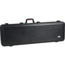 Gator Cases GTSA-GTRBASS-LED TSA Series ATA Molded Case with Built-In LED Light for Electric Bass Guitars (Black)