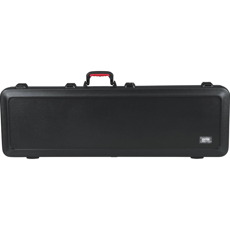 Gator Cases GTSA-GTRBASS-LED TSA Series ATA Molded Case with Built-In LED Light for Electric Bass Guitars (Black)