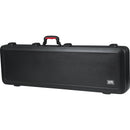 Gator Cases GTSA-GTRBASS-LED TSA Series ATA Molded Case with Built-In LED Light for Electric Bass Guitars (Black)