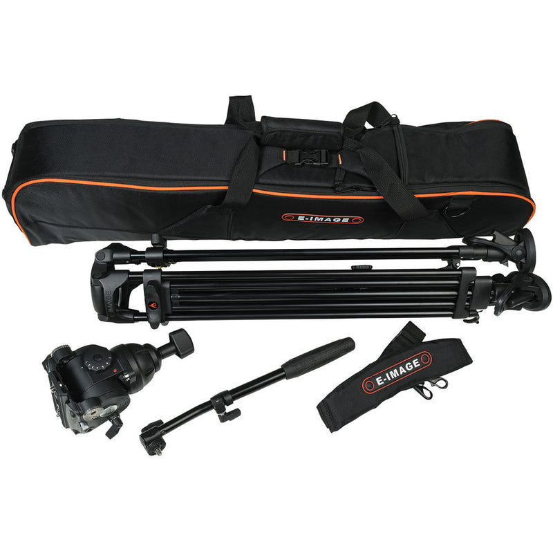 E-Image EG08A2 2-Stage Aluminum Tripod System with GH08 Fluid Head