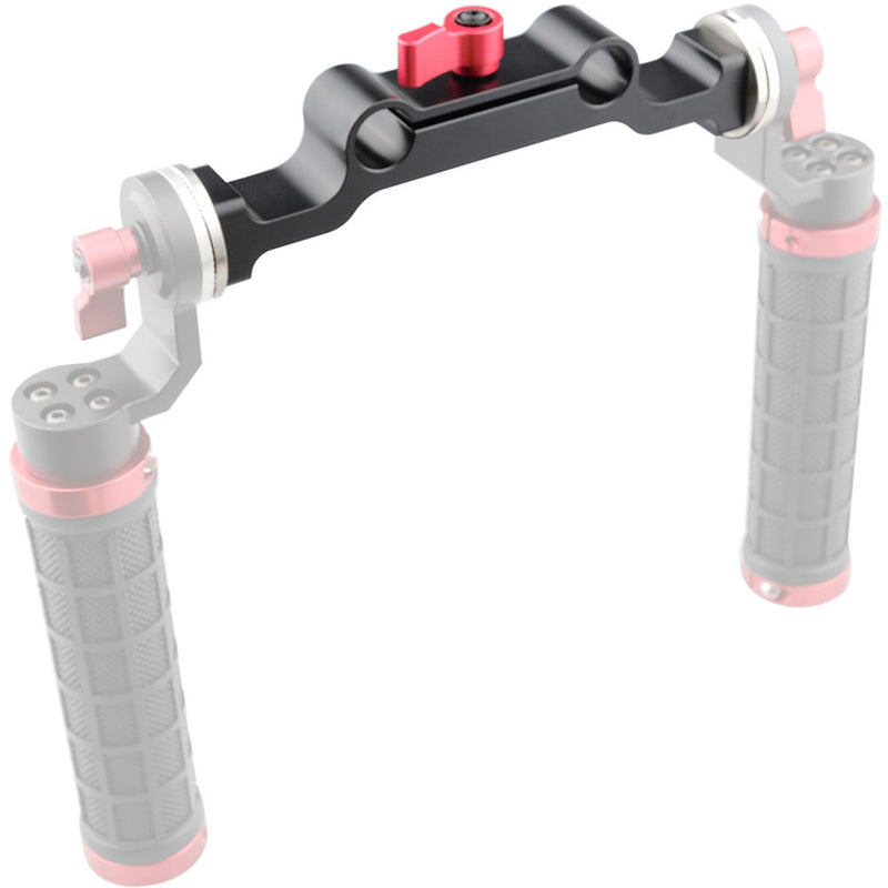 CAMVATE Rod Clamp with 60mm Arri Rosette Adapter (Red Wingnut)