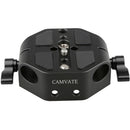 CAMVATE Baseplate with 7.9" 15mm Rods for Select Canon/Sony Cameras (Black Wingnut)