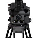 Cartoni Master 30 Head, 2PB, 1 Stage Alminum Tripod With Mid-Level Spreader Pivoting Feet