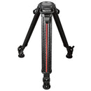 Cartoni Focus 22, 2-Stage Aluminum 100mm Smart Stop Tripod, Smart Lock Mid-Level Spreader, Pan Bar Soft Ca