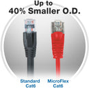 Comprehensive MicroFlex Pro AV/IT Cat 6 Snagless Patch Cable (5', Red)