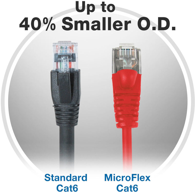 Comprehensive MicroFlex Pro AV/IT Cat 6 Snagless Patch Cable (5', Red)