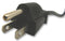 VOLEX 17629 Mains Power Cord, Free Ends, Mains Plug, USA, NEMA 5-15P, 8.86 ft, 2.74 m, Black