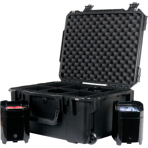 American DJ Wheeled Element PC6 Case for Six ADJ Par Fixtures (Black)