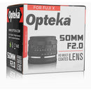 Opteka 50mm f/2 Lens for Fujifilm X