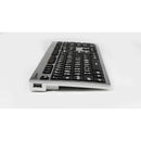 LogicKeyboard Large Print ALBA Mac Pro American English Keyboard (White on Black)