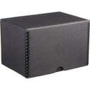 Print File 4.5 x 6.5 x 4.5" Drop-Front Metal Edge Archival Storage Box (Black)