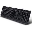 Adesso EasyTouch 132 Multimedia Keyboard With 3-Port USB Hub (Black)