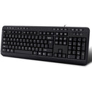 Adesso EasyTouch 132 Multimedia Keyboard With 3-Port USB Hub (Black)