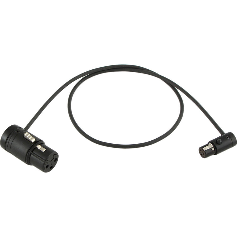 Cable Techniques CT-LPS-FX3T-18K Low-Profile LPXLR-3F to TA3F Cable (18", Black)