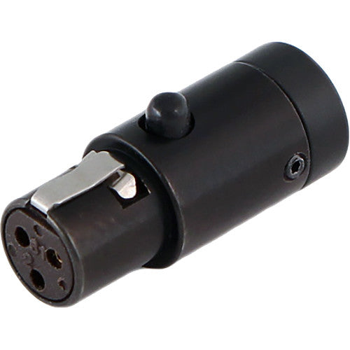 Cable Techniques CT-LPS-TA3-180-K LPS Low-Profile Mini-XLR 3-Pin Female Connector (Black Cap)