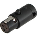 Cable Techniques CT-LPS-TA3-K LPS Low-Profile TA3F Connector (Black)