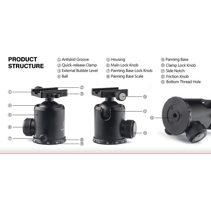 Sunwayfoto FB-52 Ball Head