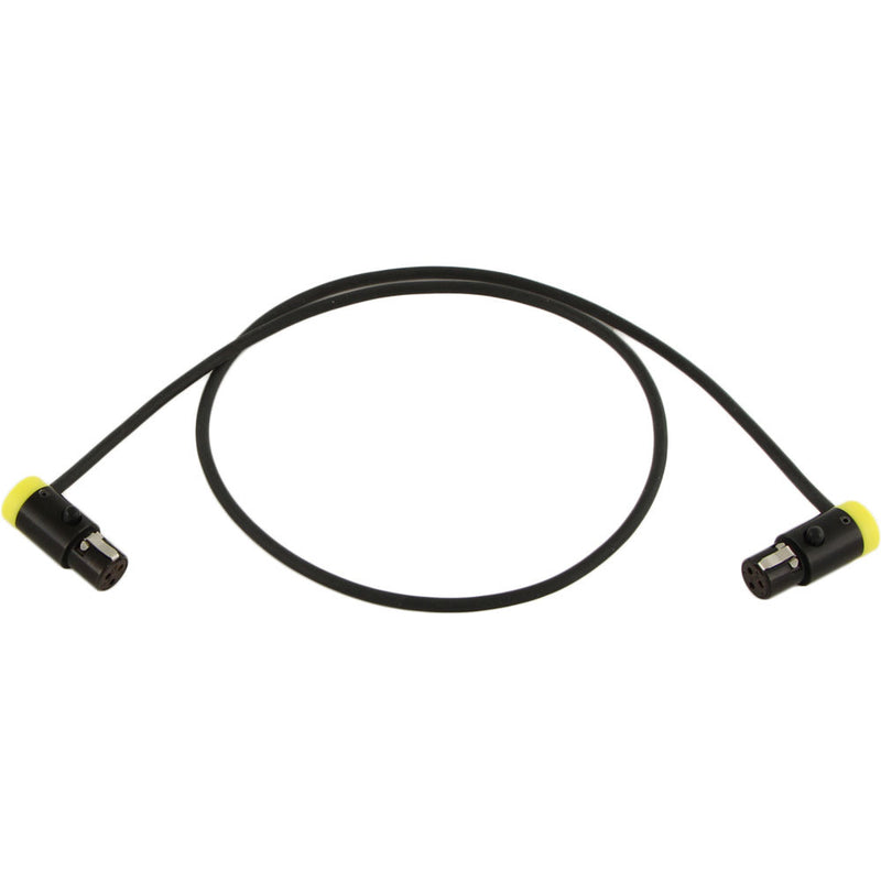 Cable Techniques CT-LPS33-18Y LPS Low-Profile TA3F to TA3F Cable (18", Yellow)