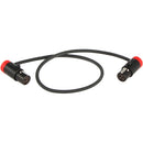 Cable Techniques CT-LPS33-12R LPS Low-Profile TA3F to TA3F Cable (12", Red)