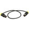 Cable Techniques CT-LPS33-12Y LPS Low-Profile TA3F to TA3F Cable (12", Yellow)